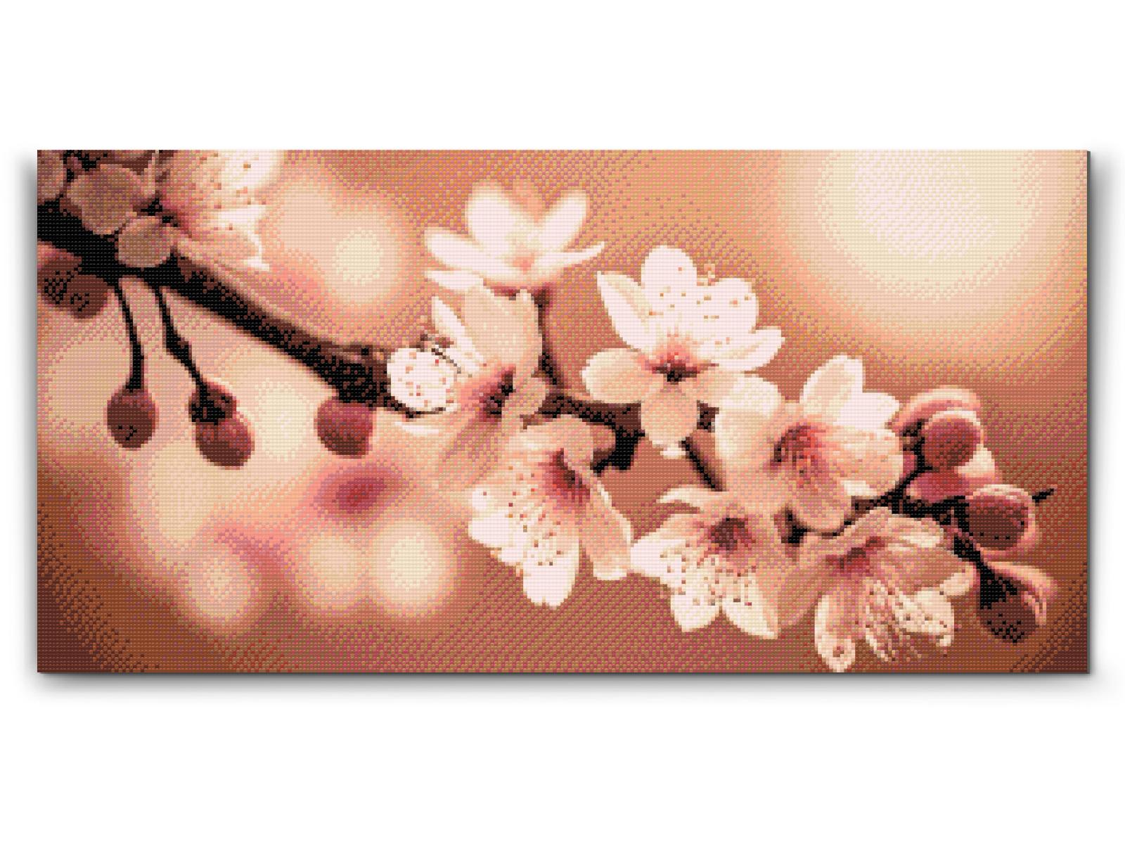 Diamond Paint - Forårsblomster af sakura