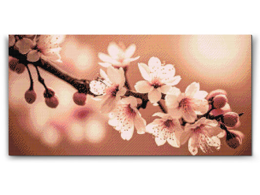 Diamond Paint - Forårsblomster af sakura