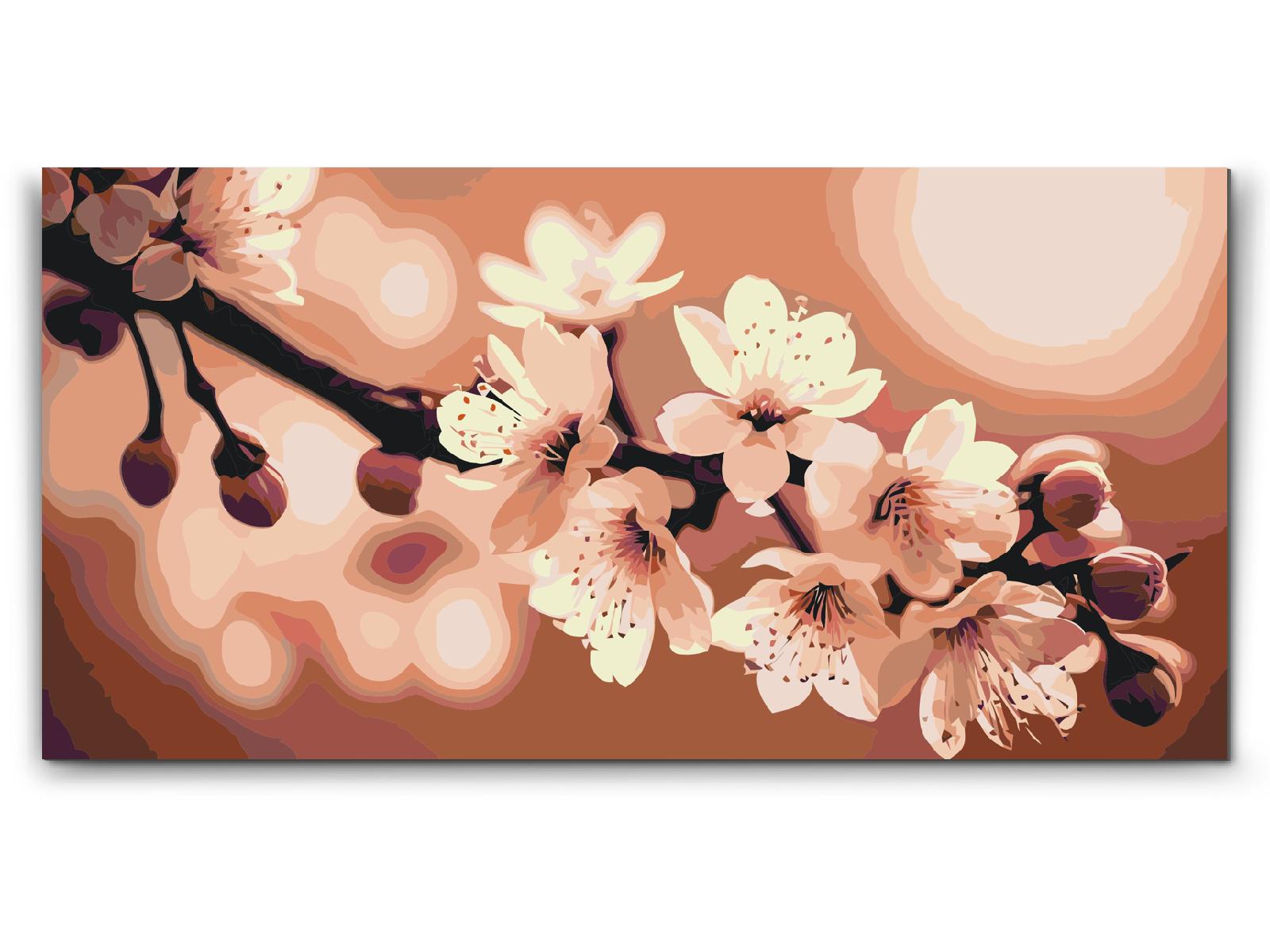 Paint by number - Forårsblomster af sakura