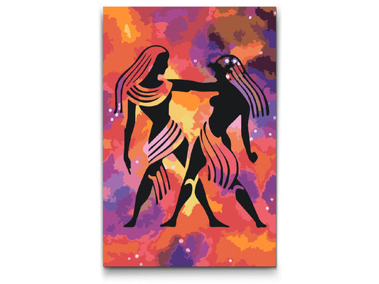 Paint by number - Stjernetegn – Tvillingerne