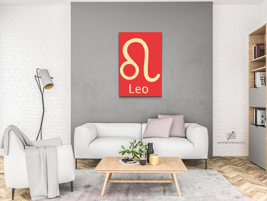 Paint by number - Stjernetegn – Løve