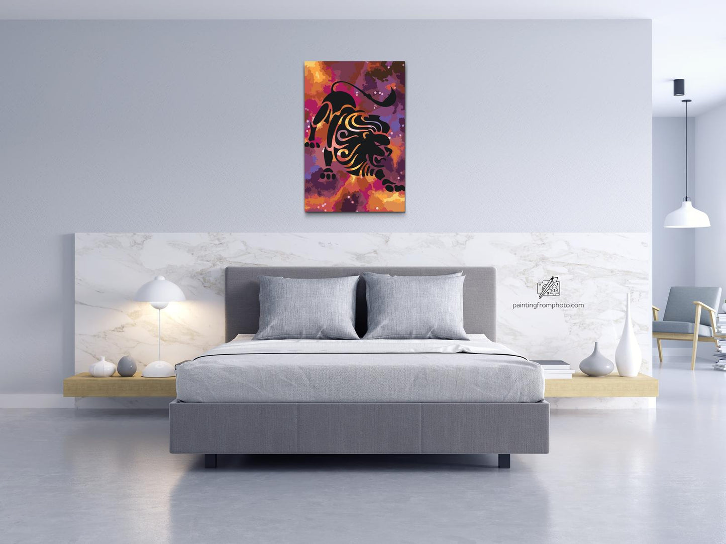 Paint by number - Stjernetegn – Løve