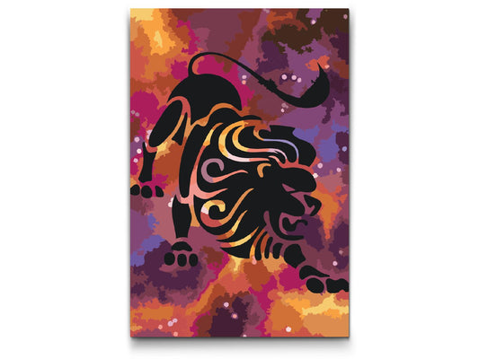 Paint by number - Stjernetegn – Løve