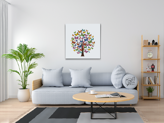 Paint by number - Sommerfugletræet