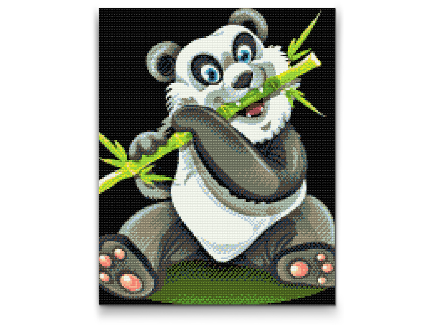 Diamond Paint - Panda med bambus
