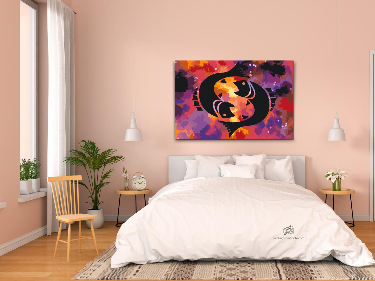 Paint by number - Stjernetegn – Fiskene