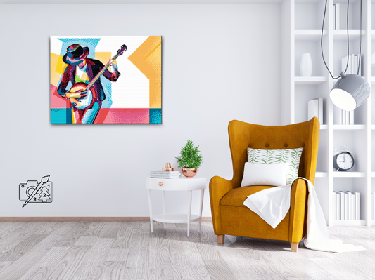 Diamond Paint - Manden der spiller banjo