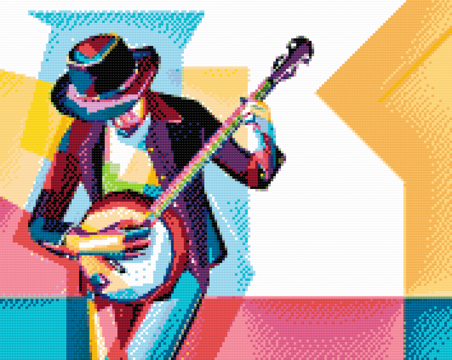 Diamond Paint - Manden der spiller banjo