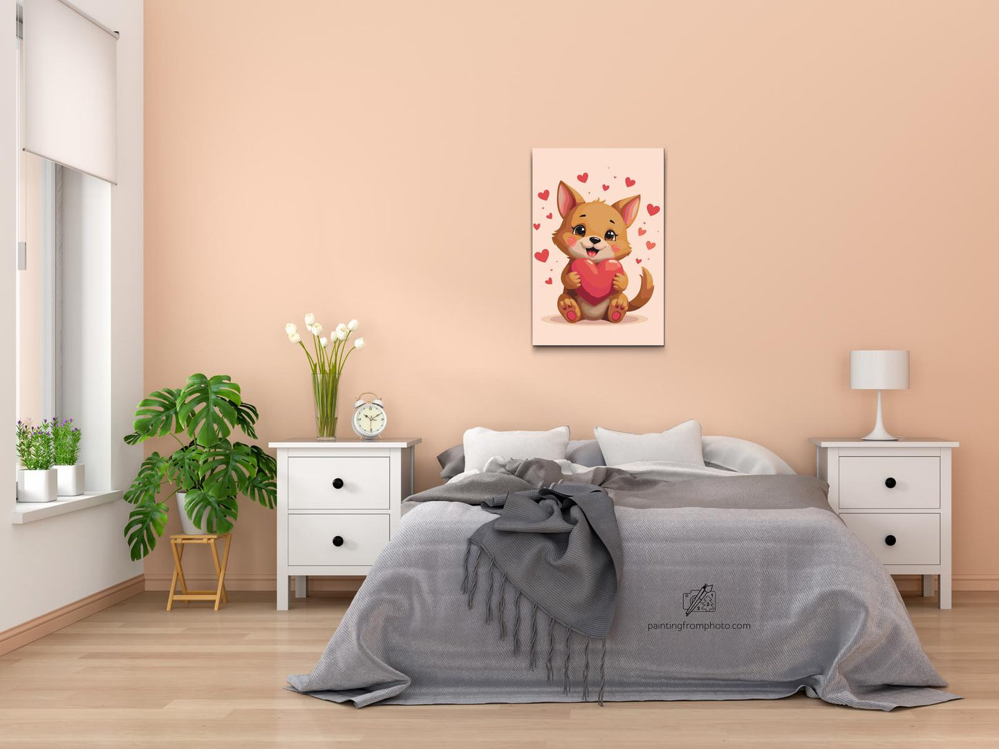 Paint by number - Dyr med hjerte