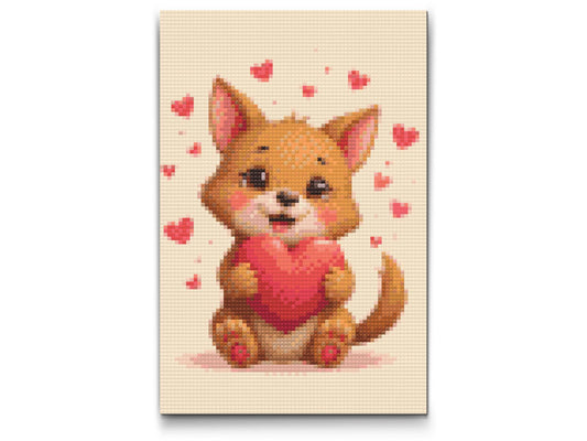 Diamond Paint - Dyr med hjerte