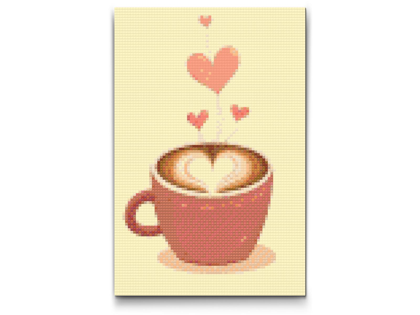 Diamond Paint - Hjertekaffe