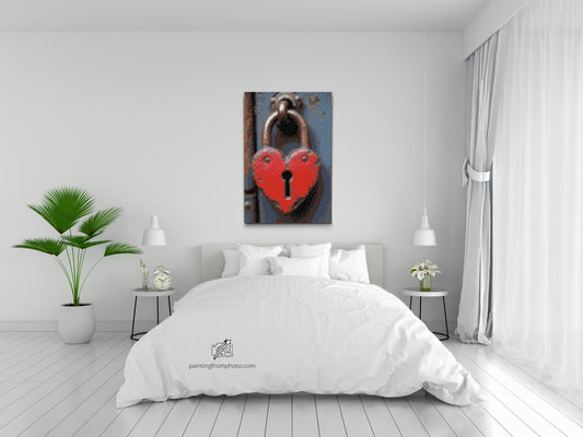 Diamond Paint - Hjerteformet lås