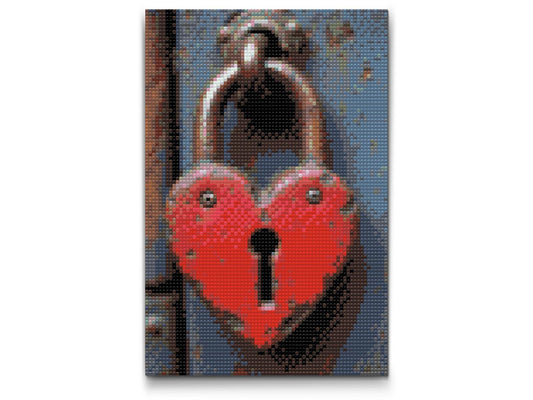 Diamond Paint - Hjerteformet lås