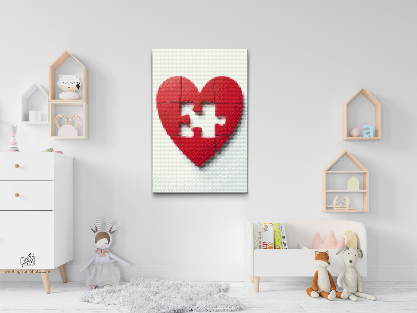 Diamond Paint - Puslespilshjerte