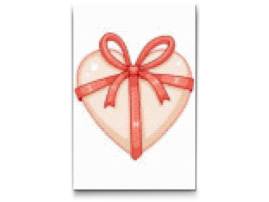 Diamond Paint - Hjerte med sløjfe