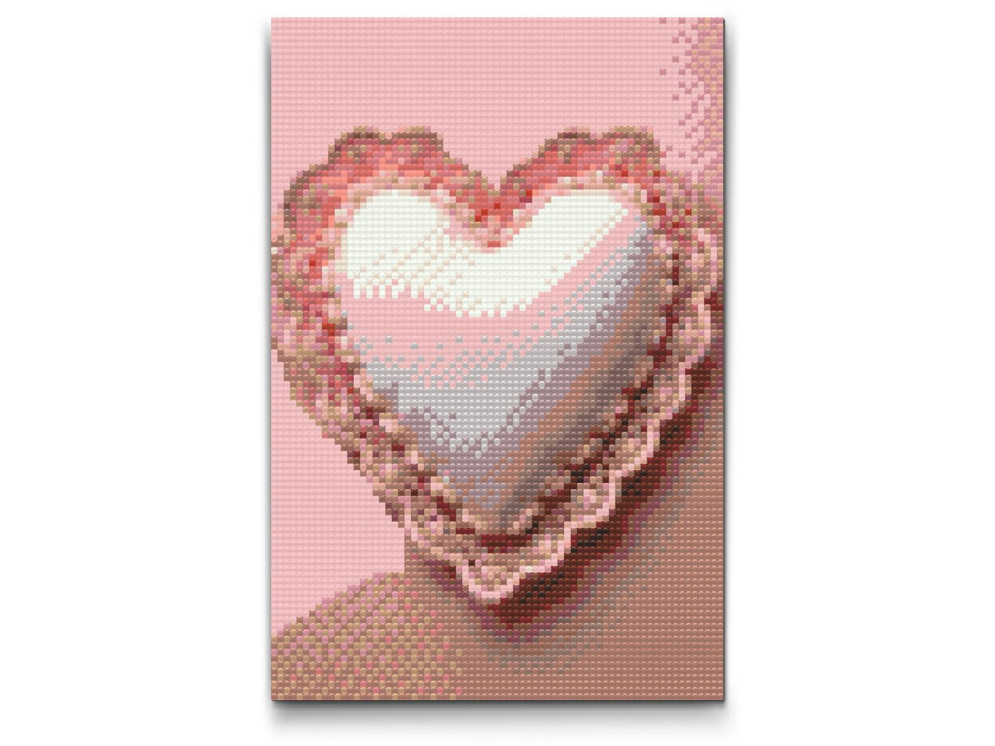 Diamond Paint - Hjerte med blonder