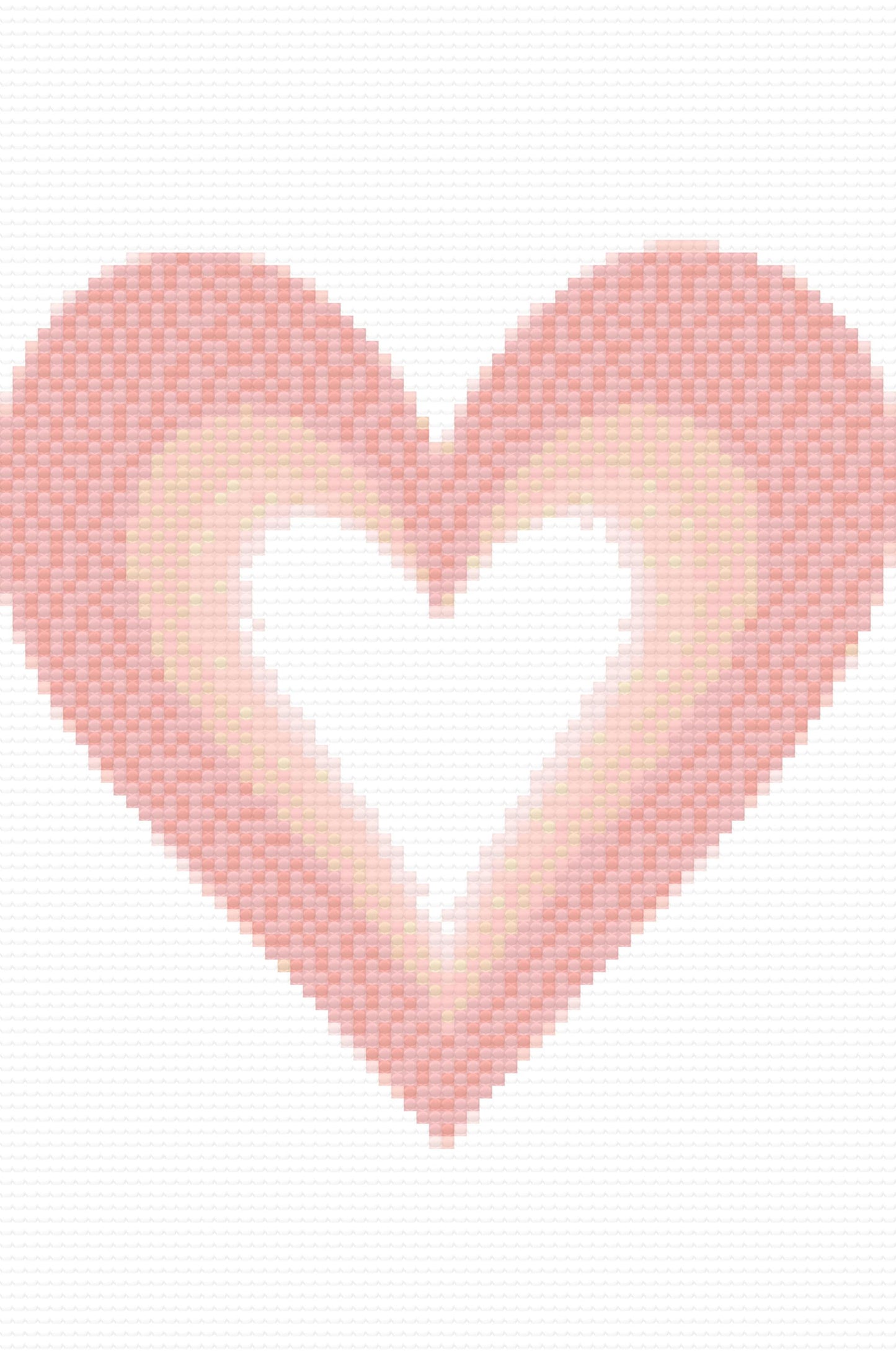 Diamond Paint - Minimalistisk hjerte