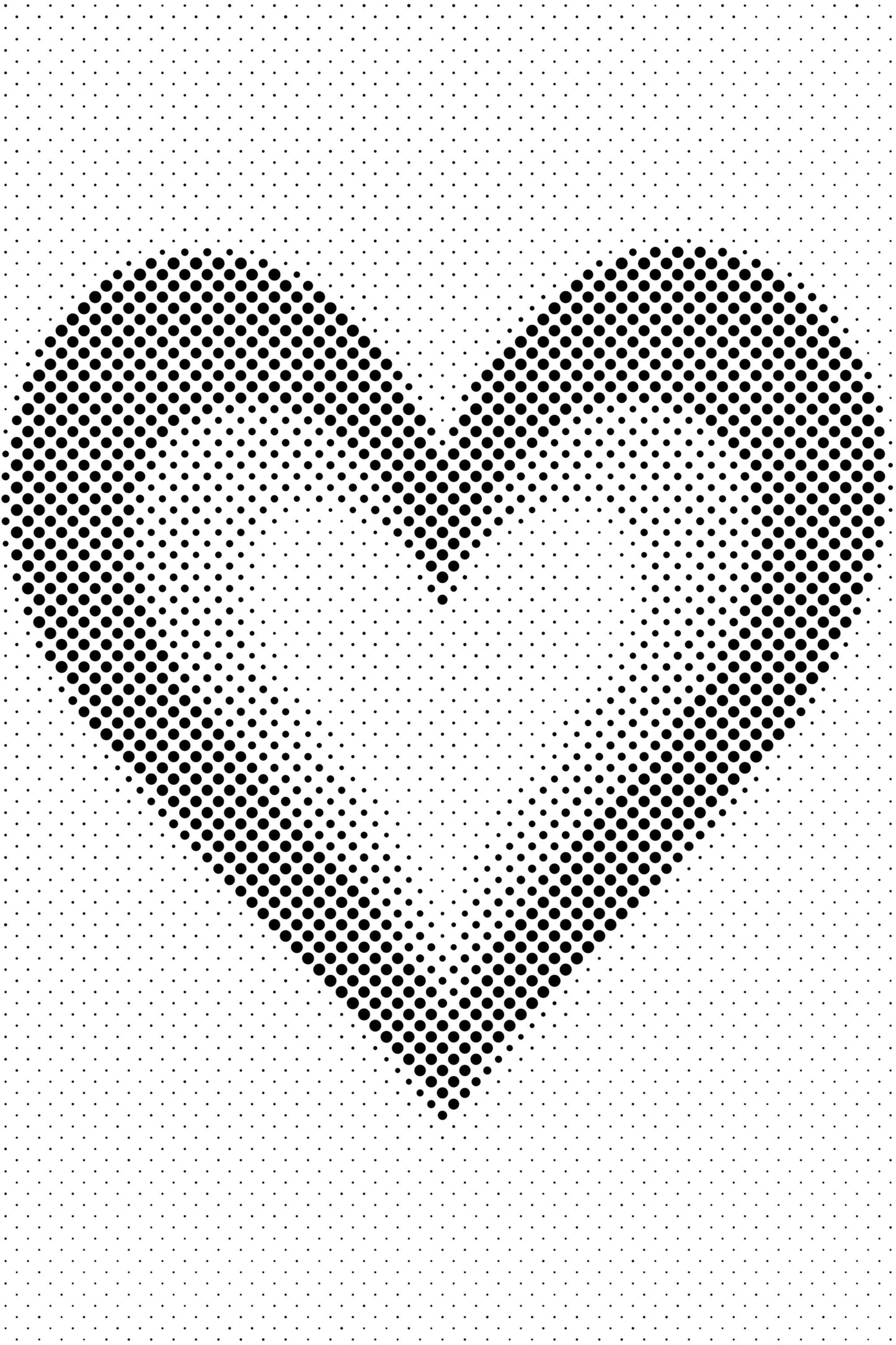 Dotting - Minimalistisk hjerte