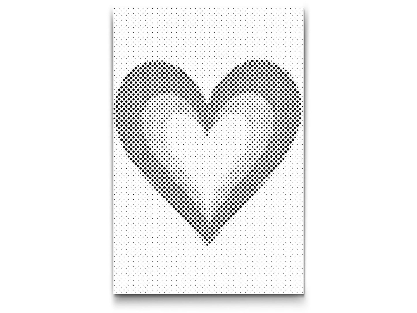 Dotting - Minimalistisk hjerte