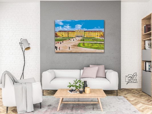 Paint by number - Schönbrunn Slot i Wien