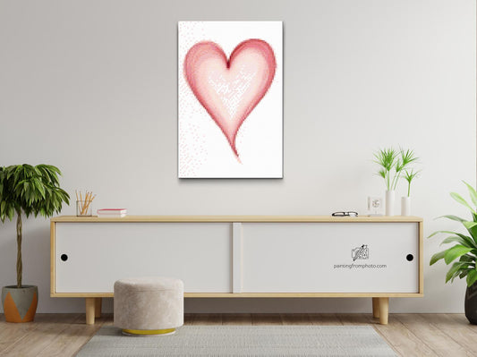 Diamond Paint - Malet hjerte