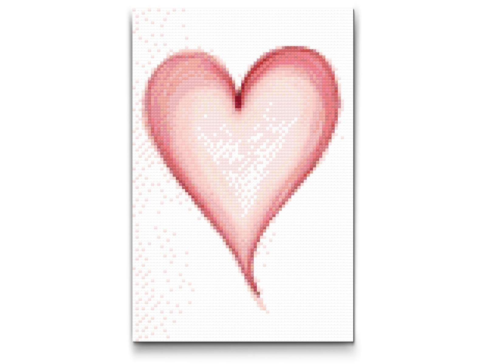 Diamond Paint - Malet hjerte