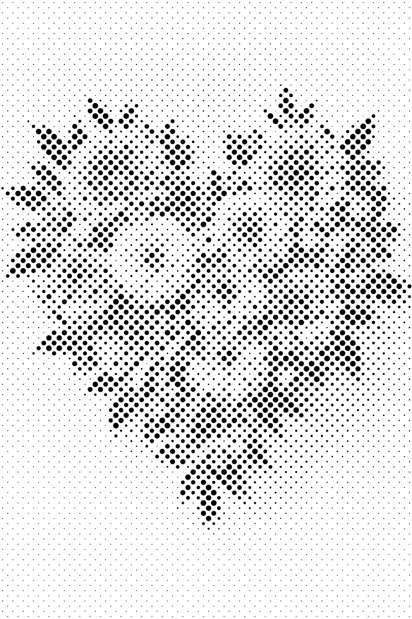 Dotting - Hjerte lavet af blomster