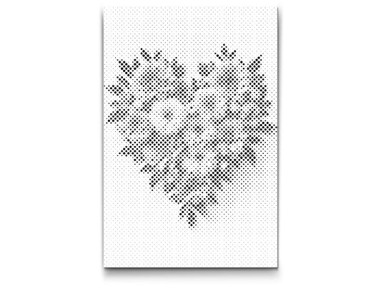 Dotting - Hjerte lavet af blomster