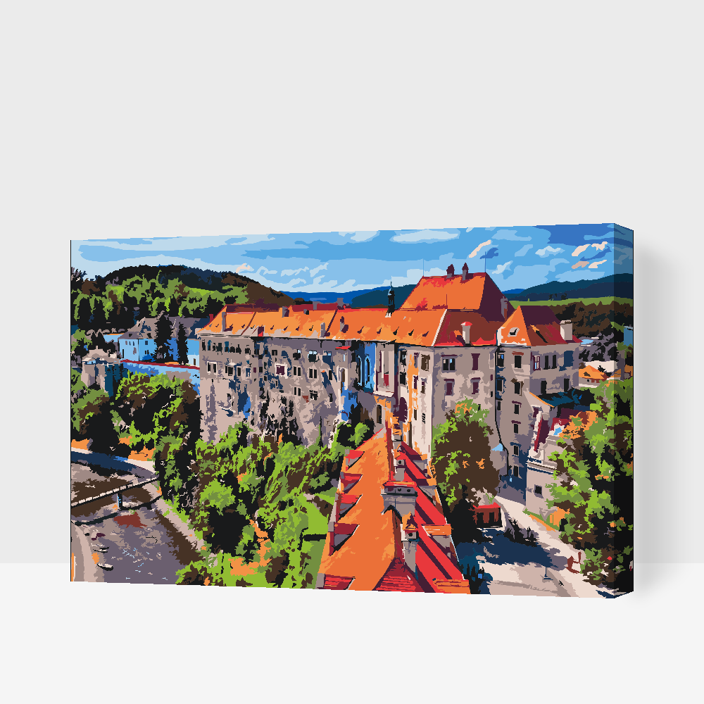 Paint by number - Tjekkisk Krumlov 2