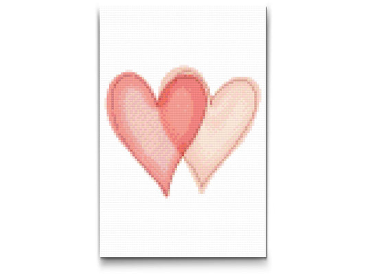 Diamond Paint - To hjerter