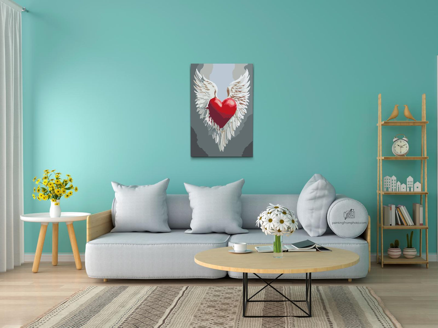Paint by number - Vinget hjerte