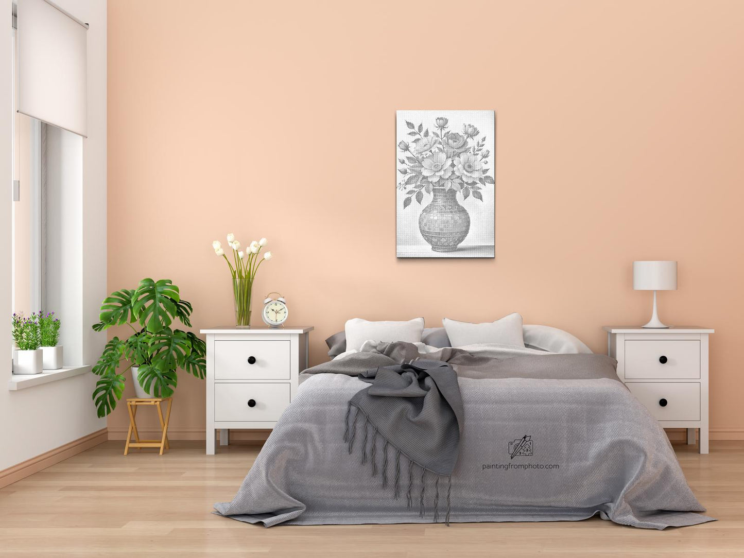 Dotting - Farverig buket i en mosaikvase