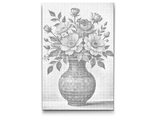Dotting - Farverig buket i en mosaikvase