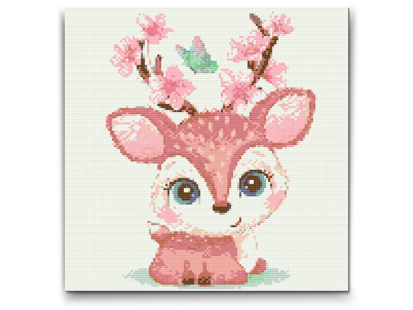 Diamond Paint - Hjorte med kirsebærblomster