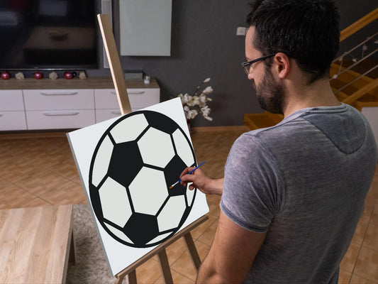 Paint by number - Fodbold