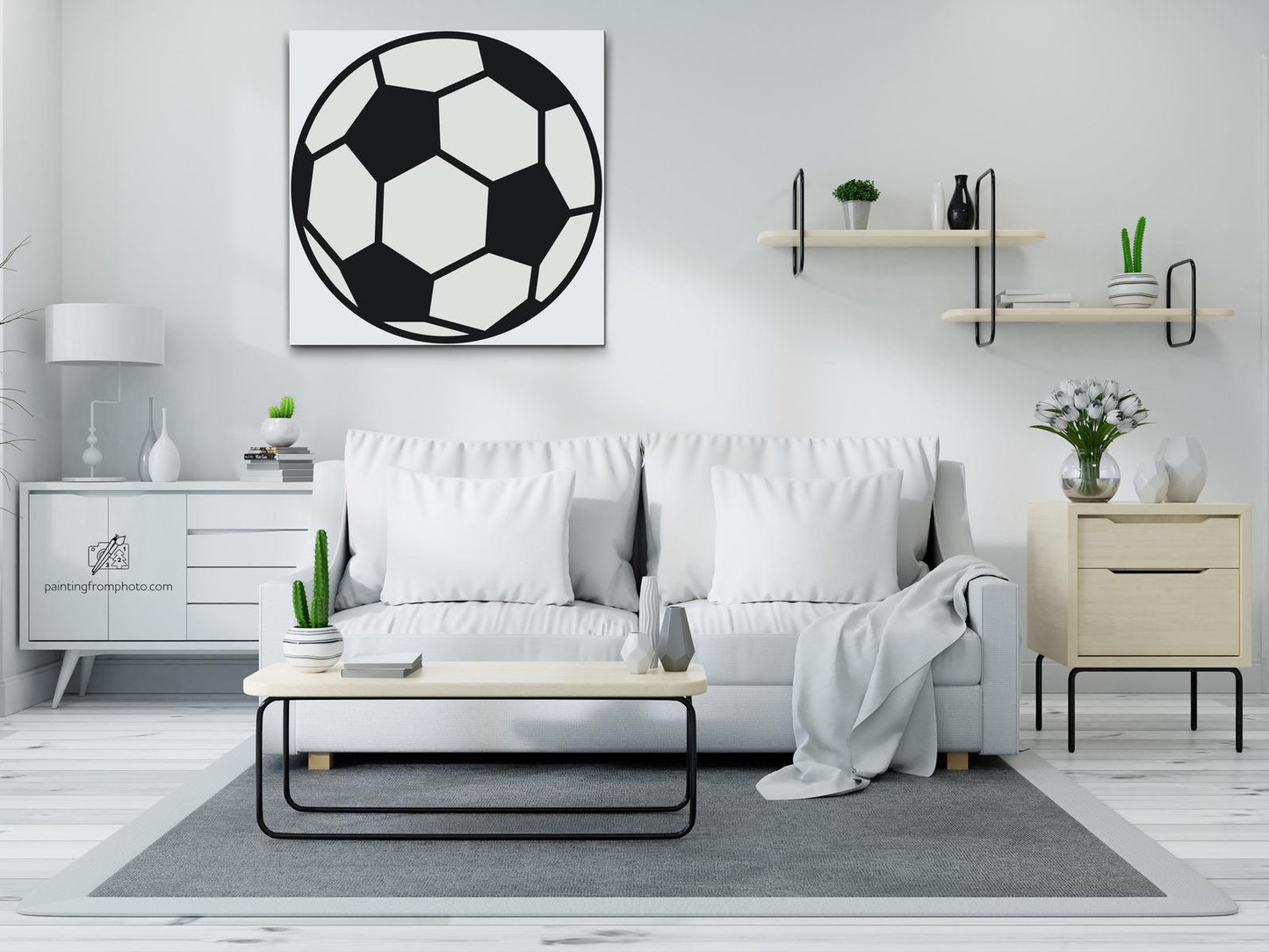 Paint by number - Fodbold