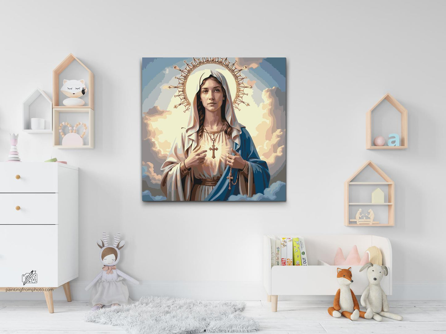 Paint by number - Maria med et kors