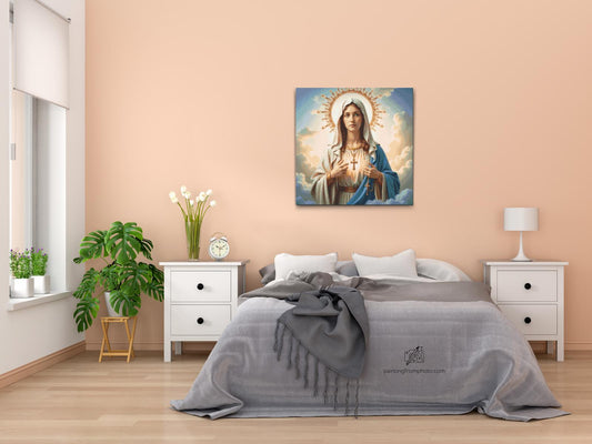 Diamond Paint - Maria med et kors