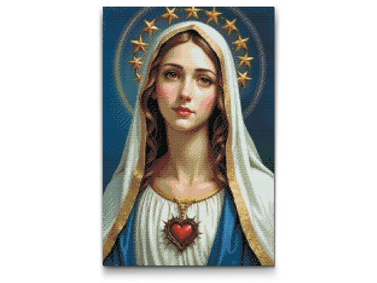 Diamond Paint - Mary med et hjerte