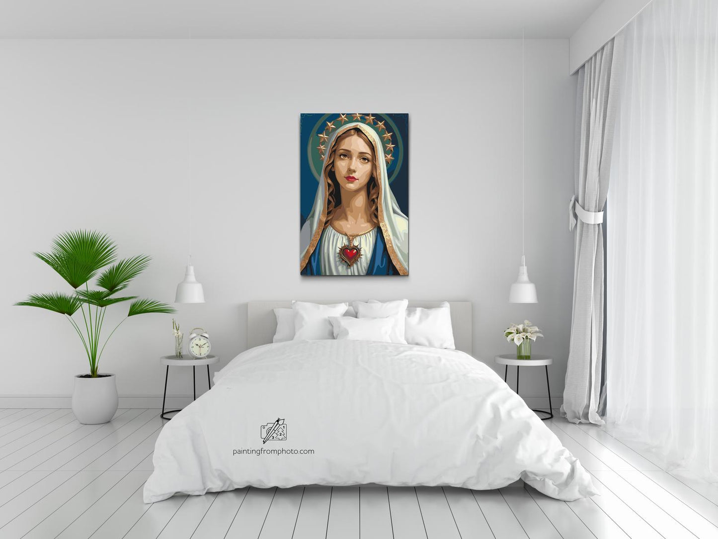 Paint by number - Mary med et hjerte