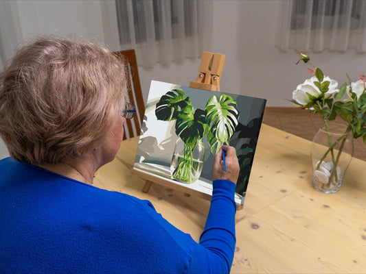 Paint by number - Monstera i en vase