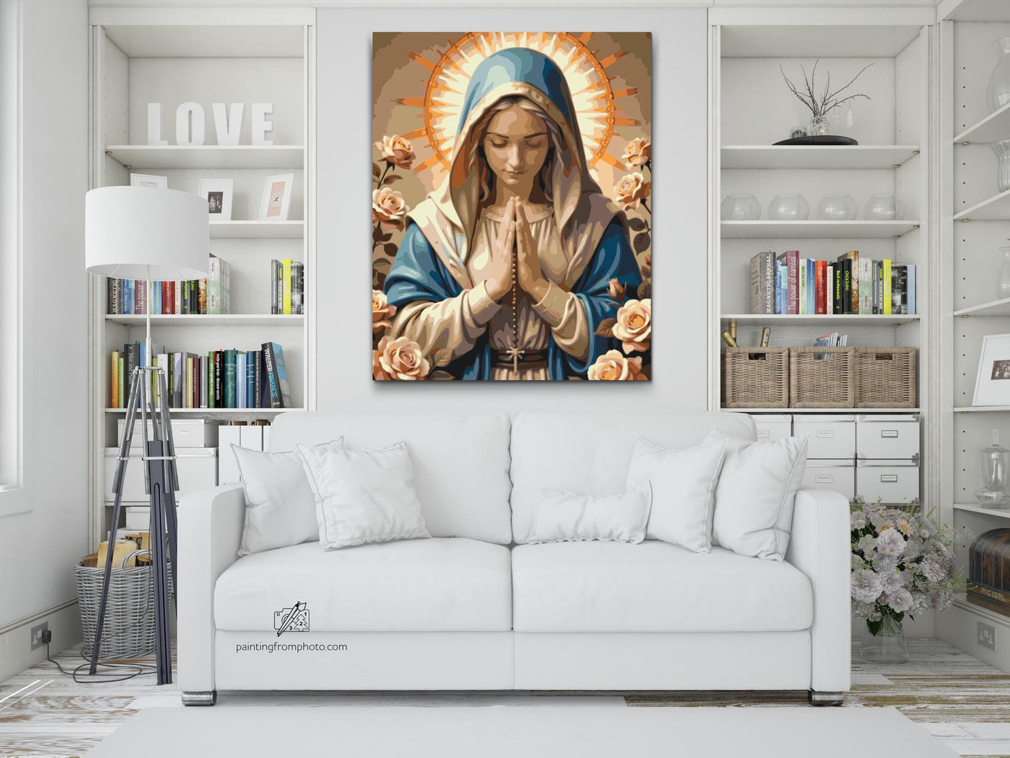 Paint by number - Den bedefulde Maria