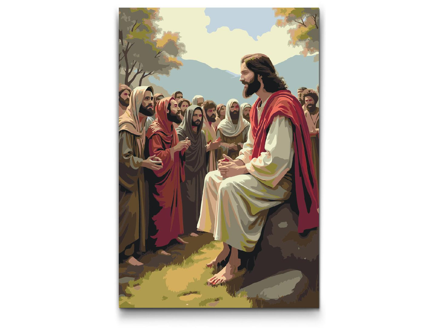Paint by number - Jesu Prædiken i Skoven
