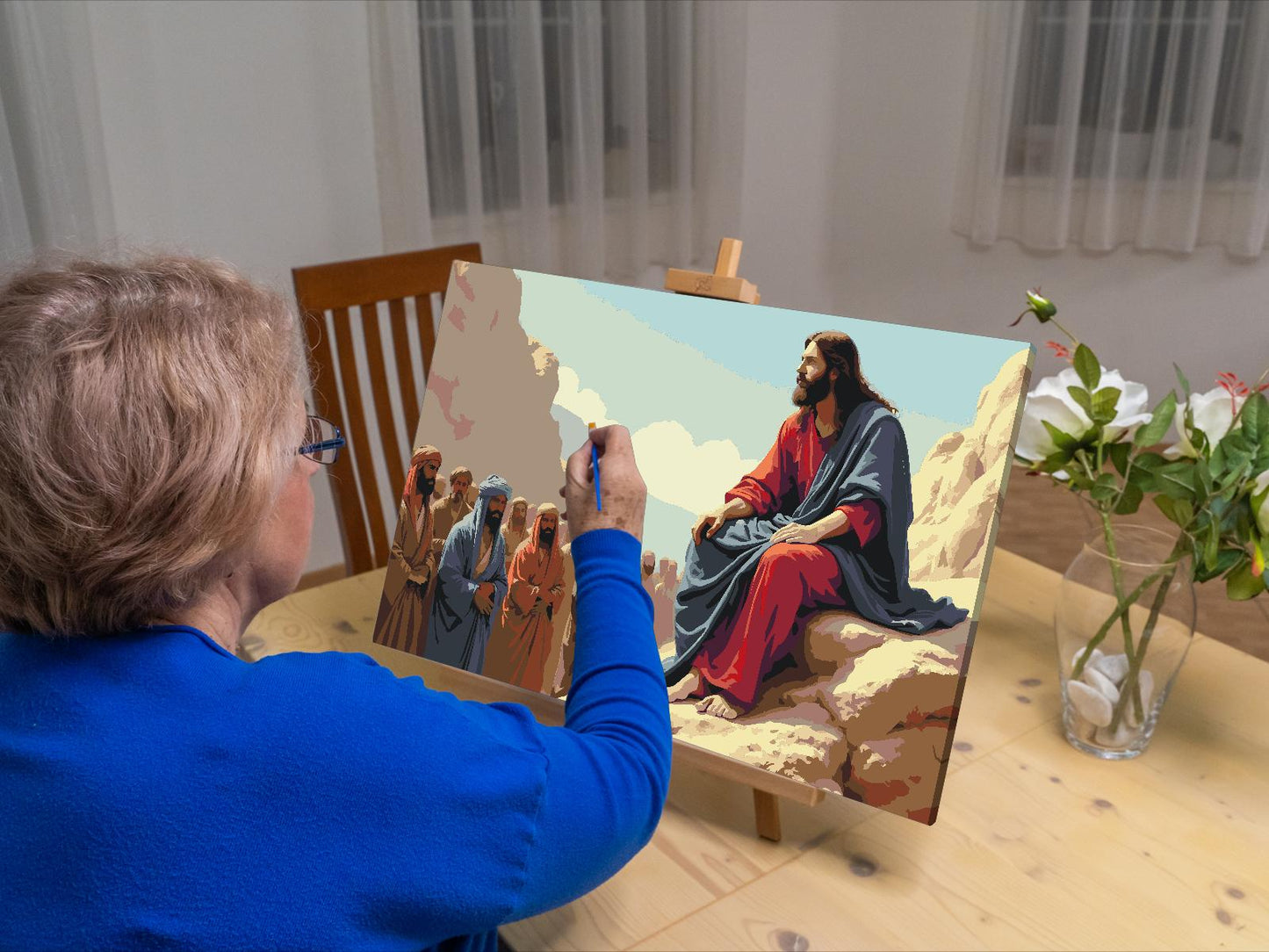 Paint by number - Jesu bjergprædiken