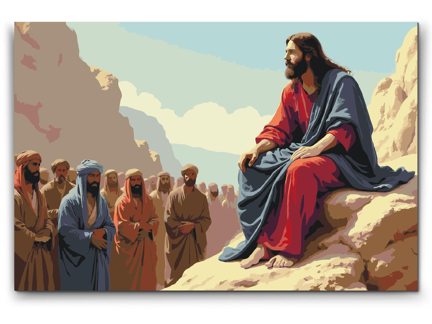 Paint by number - Jesu bjergprædiken