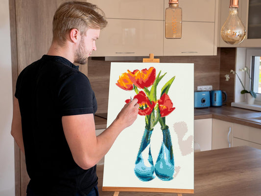 Diamond Paint - Tulipaner i en vase