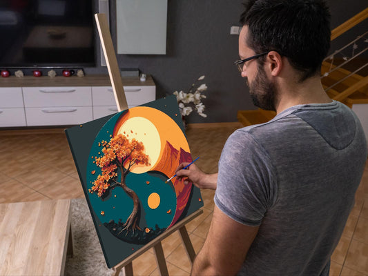 Paint by number - Jin Jang - Efterårsdag og -nat