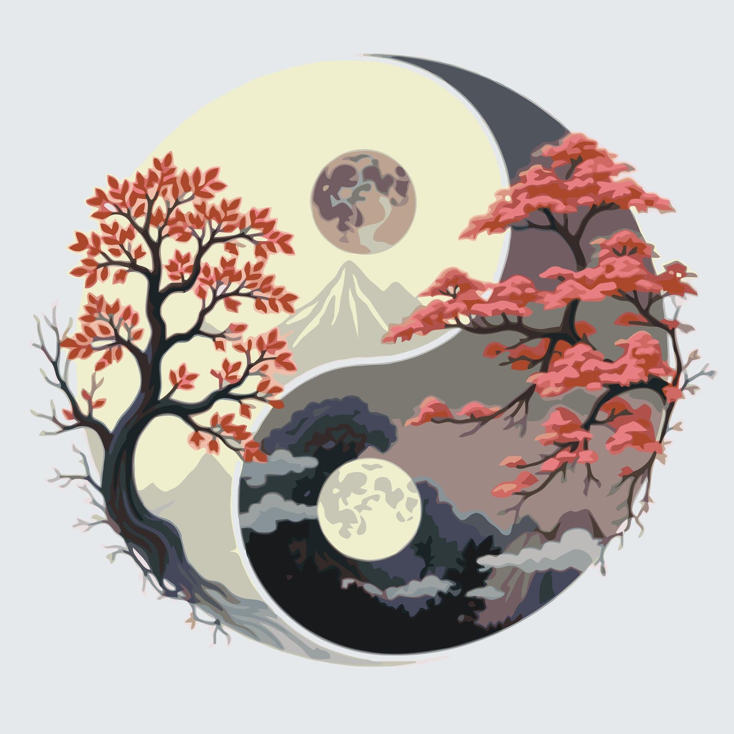 Paint by number - Jin Jang - Dag og nat
