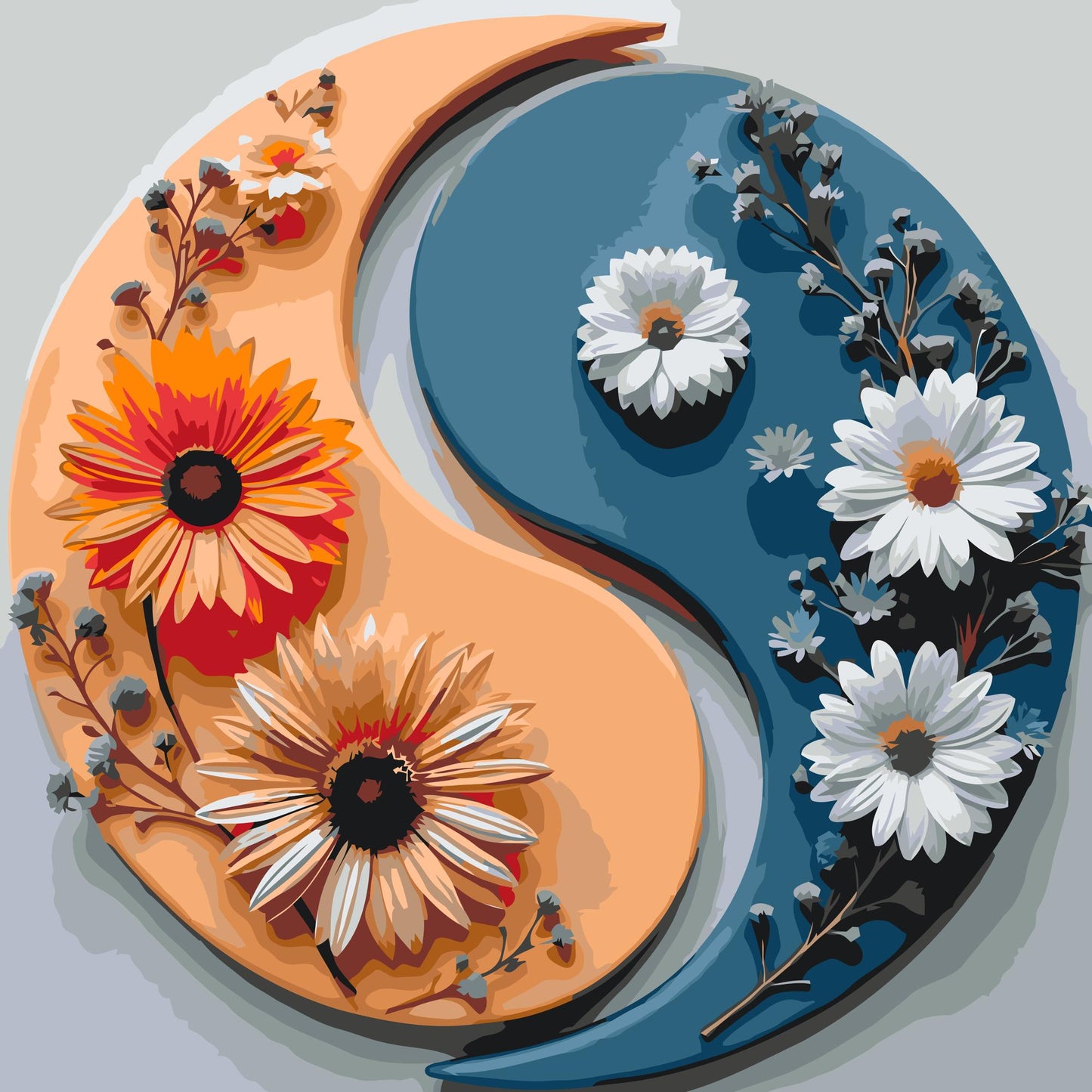Paint by number - Jin Jang Blomster