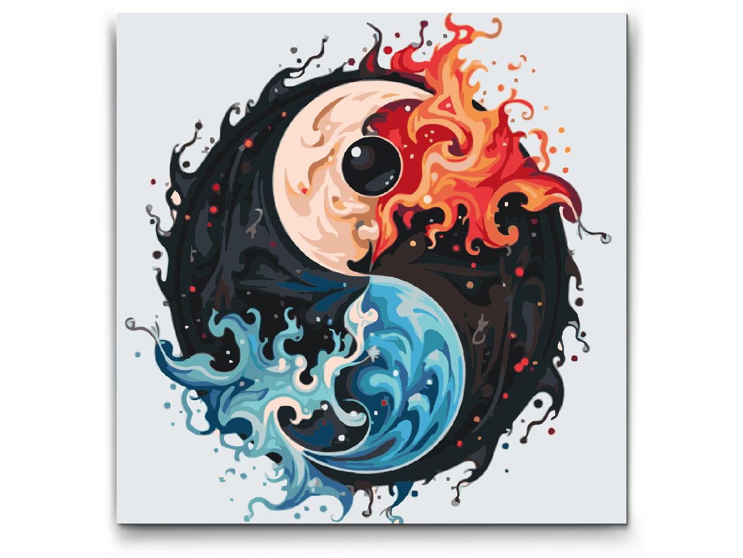 Paint by number - Jin Jang - Vand og Ild